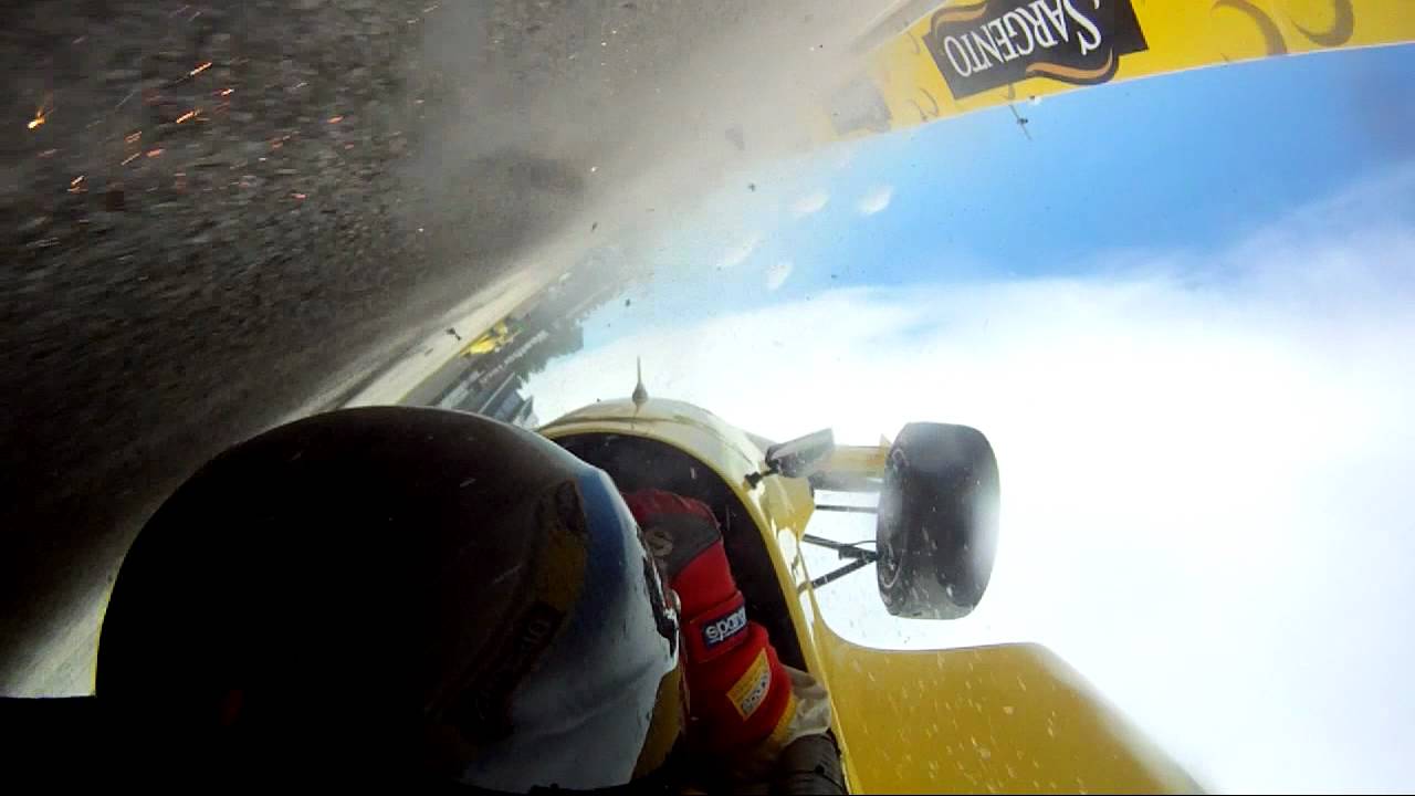 Doug Peterson Formula Racing Crash! June Sprints 2012